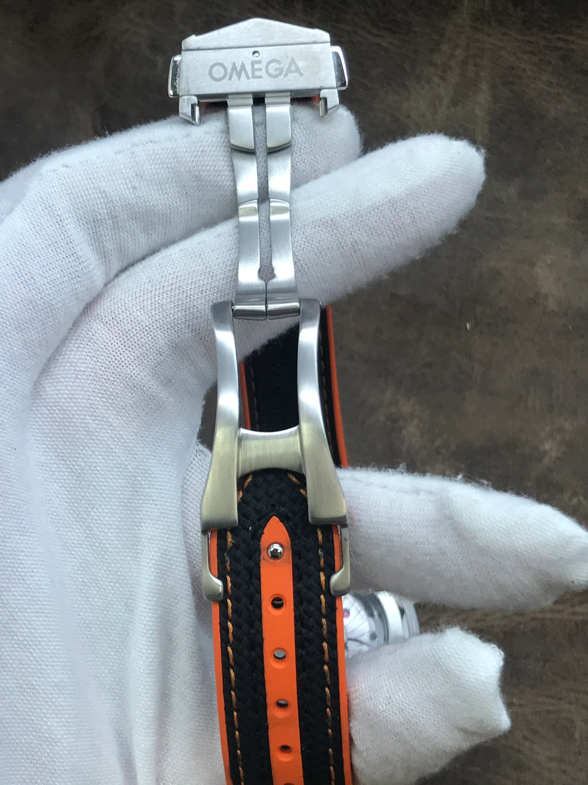 Seamaster Planet Ocean 41 mm Esfera Negra Bisel Naranja Correa de Caucho (5A+)